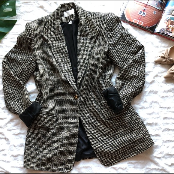 Vintage Jackets & Blazers - 🌷SOLD 🌷Vintage Cache Tweed Blazer Jacket